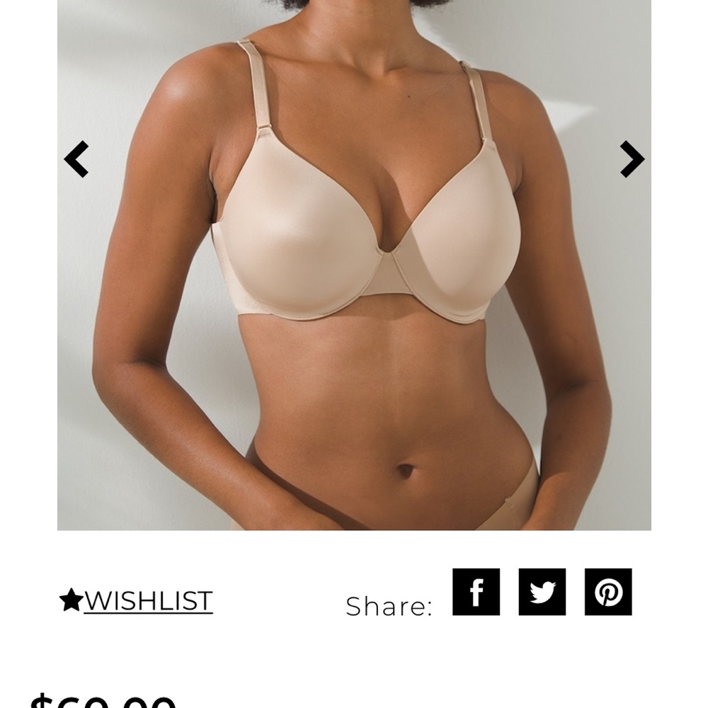 Soma bra 36B vanishing back. Cream color. Slightly used